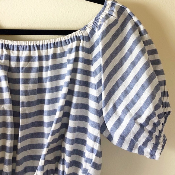 🆕 SIR the Label Blue Marlon Off the Shoulder Top - Picture 9 of 12